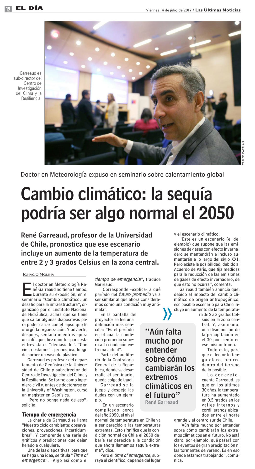 Cambio climático la sequía podría ser algo normal en 2050 (Las Últimas